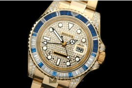 RLGF01015 FG/Diam Anni GMT SS Diam Swiss Eta 2836 GMT Hand Ind