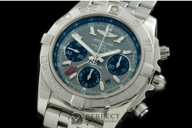BLB01G-10003 Chronomat B01 GMT SS/SS Graphite Sticks A-7750
