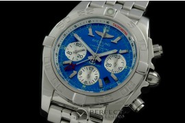 BLB01G-10005 Chronomat B01 GMT SS/SS Blue Sticks A-7750