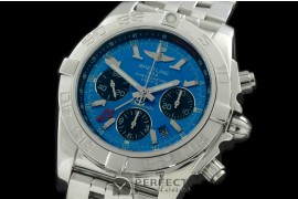 BLB01G-10006 Chronomat B01 GMT SS/SS Blue Sticks A-7750