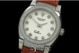 RLCM00111DL Ladies Mini Cellini SS/LE White Diam Swiss Quartz