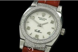 RLCM00122DL Ladies Mini Cellini SS/LE Silver Numeral Swiss Quart