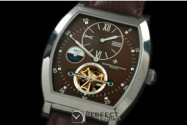 VCM00133 Malte Regulator Tourbillon SS/LE Brown Dial Asian 2813