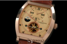 VCM00139 Malte Regulator Tourbillon RG/LE Gold Dial Asian 2813