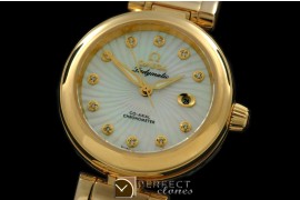 OMDEM00161 Deville Ladymatic Mid YG/YG Wht 2813 21J
