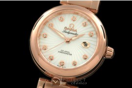 OMDEM00121 Deville Ladymatic Mid RG/RG Wht A-2836