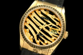 RDJMF00100L Royal Black Fluted YG/LE Swiss Eta 2836-2
