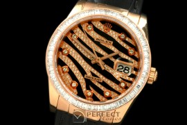 RDJMR00103L Royal Black RG/Sq Cut Diam/LE Swiss Eta 2836-2
