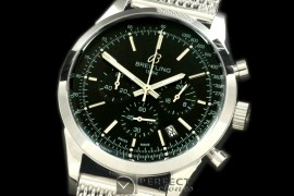 BLT10007M TransOcean Chrono SS/SS Black Jap OS2Qtz