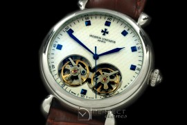 VCM10006 Malte Duo Tourbillon SS/LE White Asian 2813