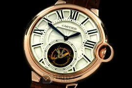 CARBA00006 Ballon de Cartier XL Tourbillon RG/LE Wht F-Tourbi