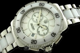 TGF1-00103D F1 Ladies SS/Cer/Diam Wht