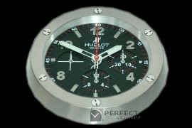 HBDC10001 Dealer Clock BigBang Style SS/CF Blk Swiss Quartz