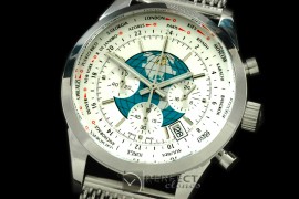 BLT10031M TransOcean Unitime Chrono SS/SS White Jap OS2Qtz