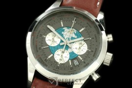 BLT10033L TransOcean Unitime Chrono SS/LE Grey Jap OS2Qtz