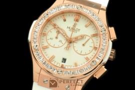 HBFSCL20056 Ladies Classic Fusion Chrono RG/RU Wht/Wht Jap Qtz