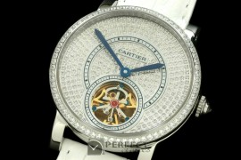 CARDC01026 Ronde de Cartier Tourbillon SS/LE White Asian 2813