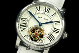 CARDC01021 Ronde de Cartier Tourbillon SS/LE White Asian 2813
