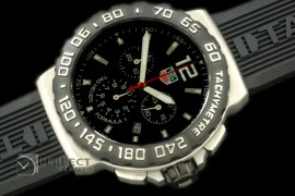 TGF1-01031 Formula 1 SS/RU Black Swiss Eta Quartz Chrono