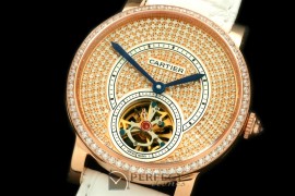 CARDC01036 Ronde de Cartier Tourbillon RG/LE Rose Gold Asian 281