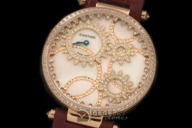 CARHJ10007 High Jewellery RG/LE MOP Pink Swiss Quartz
