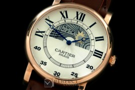 CARDC10008 Ronde De Cartier Day Phase RG/LE White Jap Quartz