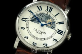 CARDC10006 Ronde De Cartier Day Phase SS/LE White Jap Quartz