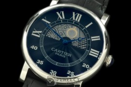 CARDC10007 Ronde De Cartier Day Phase SS/LE Black Jap Quartz