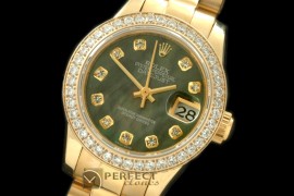 RDJLF00425D YG President MOP Gold Diamond Swiss Eta 2671-2