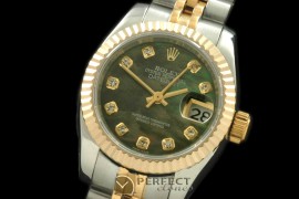 RDJLT00225 SS/YG Jubilee MOP Green Diamond Swiss Eta 2671-2
