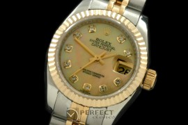 RDJLT00226 SS/YG Jubilee MOP Gold Diamond Swiss Eta 2671-2