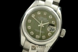 RDJLS00325 SS Oyster MOP Green Diamond Swiss Eta 2671-2