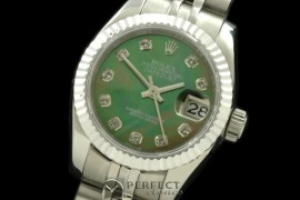 RDJLS00225 SS Jubilee MOP Green Diamond Swiss Eta 2671-2