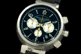 LV01052 LV Cup 227 Chrono SS/LE Black Jap Quartz Chrono