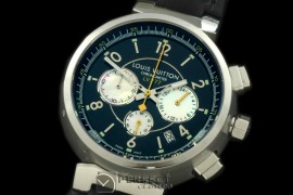 LV01053 LV Cup 227 Chrono SS/LE Grey Jap Quartz Chrono