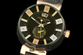 LVR10007 Tambour 227 Big Date Reserve RG/NY Black Jap Quartz