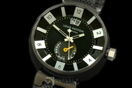 LVR10012 Tambour 227 Big Date Reserve PVD/NY Black Jap Quartz