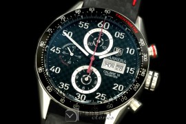 TGCA00127 Carrera 43mm Limited Ed Chrono SS/LE CF Blk A-7750