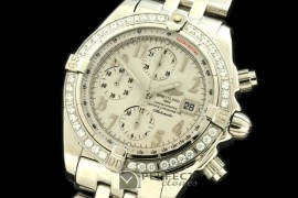 BLEVB10011 Chronomat Evo SS White Num A-7750 28800