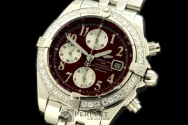 BLEVB10015 Chronomat Evo SS Brown Num A-7750 28800