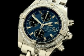 BLEVB10003 Chronomat Evo SS Blue Sticks A-7750 28800