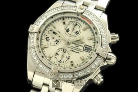 BLEVB10001 Chronomat Evo SS White Sticks A-7750 28800