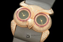 CPOWL10012D Owl Watch Ladies RG/ST Grey Swiss Qtz