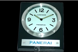 PNC25515 Pam 255 Style Wall Clock White/Black Finish Swiss Qtz