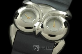 CPOWL10001 Owl Watch Ladies SS/ST White Swiss Qtz