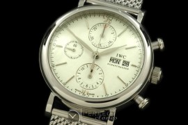 IWPT00011S Portofino Chronograph V2 SS/ME White A-7750 28800bph