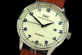 IWPAT10002 Portugese Automatic SS/LE White/Blue Num Asia 2813