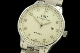 IWPAT10001S Portugese Automatic SS/LE White/Steel Num Asia 2813