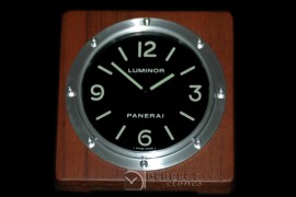 PNC25401 Teakwood Table Clock Pam 254 Swiss Quartz
