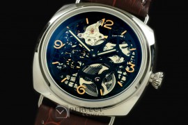 PN35002 Pam 35Skeleton Tourbillon SS/LE Skeleton 6497 HW